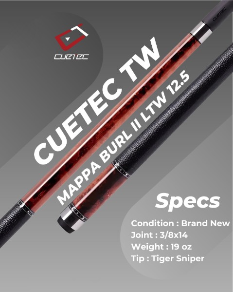 Cuetec Cynergy Truewood Mappa Burl Gen 2 Phiên Bản Tay Da