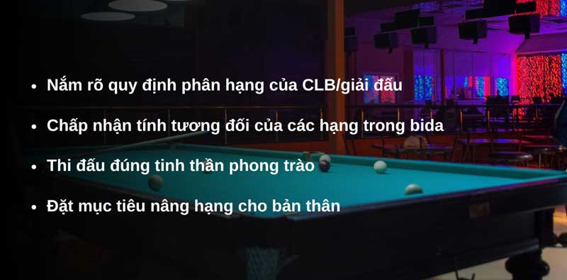 Hạng G Trong Bida Là Gì