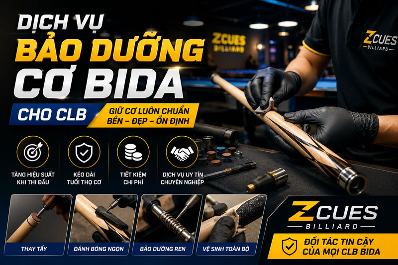 Dịch Vụ Bảo Dưỡng Cơ Bida Cho Clb