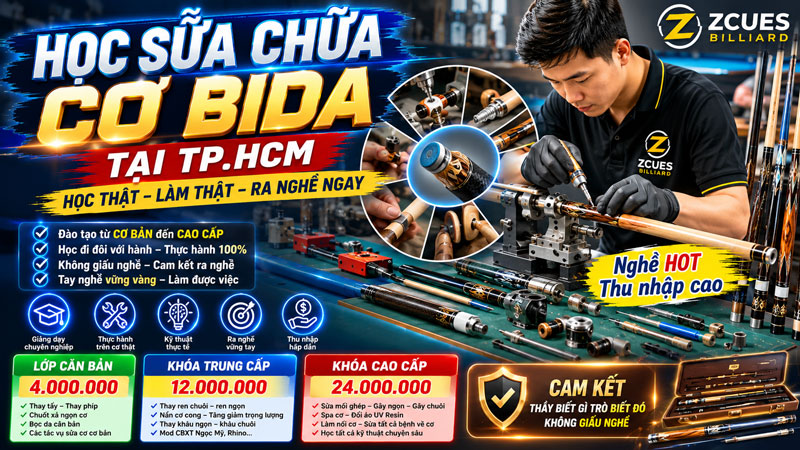 Học Sửa Chữa Cơ Bida Tại TP.HCM