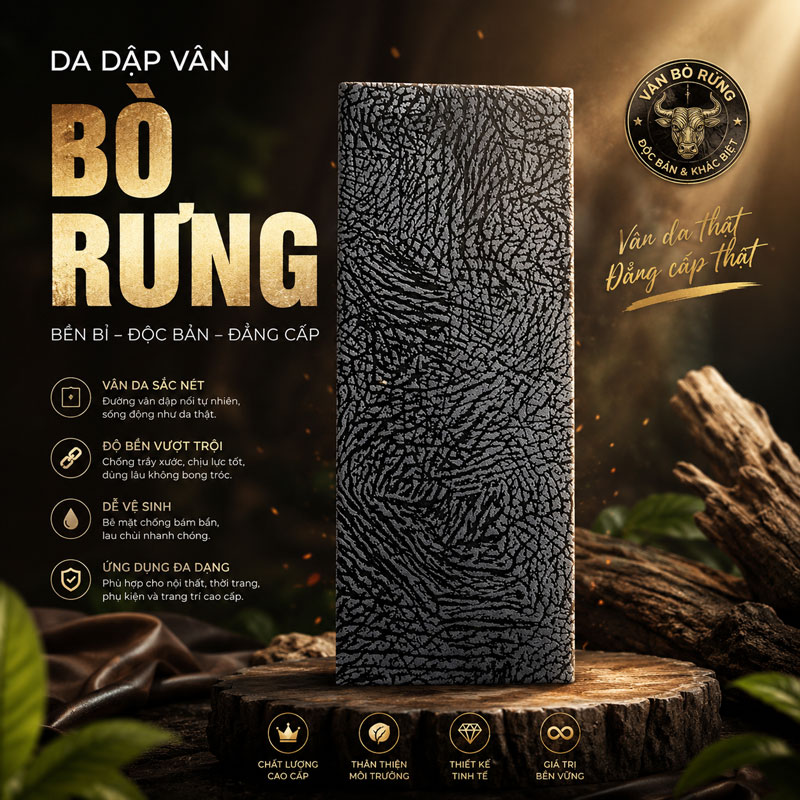 Da Dập Vân Bò Rừng Da Dập Vân Bò Rừng